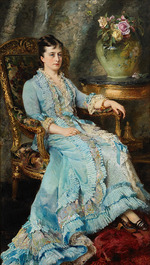 Makovsky, Konstantin Yegorovich - Portrait of Princess Ekaterina Mikhailovna Dolgorukova (1847-1922)