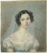 Anonymous - Portrait of Ewelina Hanska, née Rzewuska (1801-1882)