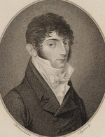 Jügel, Johann Friedrich - Portrait of the guitarist and composer Mauro Giuliani (1781-1829)