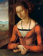 Dürer, Albrecht - Portrait of a Young Fürleger with Her Hair Done Up