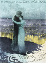 Rochegrosse, Georges Antoine - Poster for the Oper Louise by Gustave Charpentier