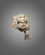 Central Asian Art - Head of Alexander as Herakles. From the Oxus Temple, Takht-i Sangin
