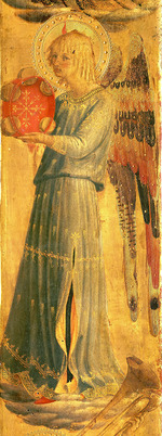 Angelico, Fra Giovanni, da Fiesole - Angel making music (From the Tabernacle of the Linaioli)