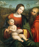 De' Boateri, Jacopo - Madonna and Child with Saint Jerome