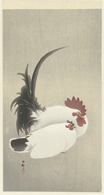 Ohara, Koson - Rooster and hen