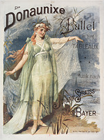 Anonymous - Poster for the ballet Donaunixe after Johann Strauss 