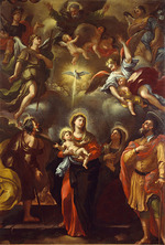 Del Pò, Giacomo - Virgin and child with Saints