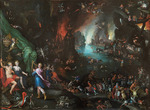 Brueghel, Jan, the Elder - Orpheus Playing to Pluto and Persephone in the Underworld