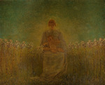 Previati, Gaetano - Madonna dei gigli (Madonna of the lilies)