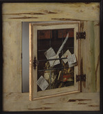 Gijsbrechts, Cornelis Norbertus - Trompe l'Oeil. A Cabinet of Curiosities with an Ivory Tankard