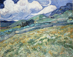 Gogh, Vincent, van - Mountainous Landscape Behind Saint-Paul Hospital  