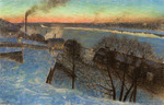 Jansson, Eugène - Evening in February, Riddarfjärden, Stockholm