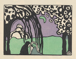 Kandinsky, Wassily Vasilyevich - Two Women in Moonlit Landscape (Zwei Frauen in Mondlandschaft). From Klänge (Sounds) 