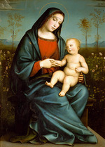 Francia, Francesco - Madonna with Child in the Rose Garden