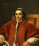David, Jacques Louis - Portrait of Pope Pius VII (1742-1823) 