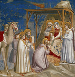 Giotto di Bondone - The Adoration of the Magi (From the cycles of The Life of Christ)