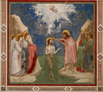 Giotto di Bondone - Baptism of Christ (From the cycles of The Life of Christ)