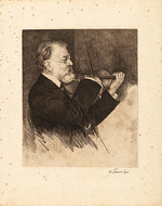 Schmutzer, Ferdinand - Joseph Joachim, Playing the Violin