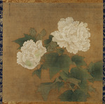 Li Di - White hibiscuses (Set of two hanging scrolls)