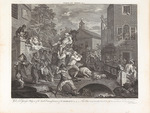 Hogarth, William - Four Prints of an Election: Chairing the Member, Plate IV