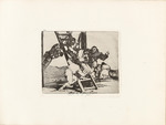 Goya, Francisco, de - Los Desastres de la Guerra (The Disasters of War), Plate 14: Duro es el paso! (The way is hard!)
