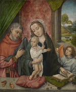 Master of 1499 - The Holy Family with an Angel