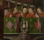 Massys, Quentin - Altarpiece of the Joiners' Guild. Detail: the trumpeters