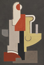 Baumeister, Willi - Abstraction (Construction Red-Olive III)