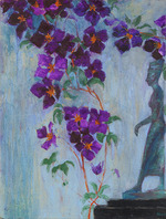 Nolde, Emil - Figure and clematis