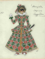 Golovin, Alexander Yakovlevich - Costume design for the play The Masquerade by M. Lermontov