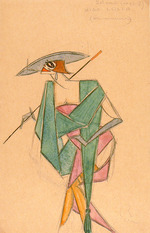 Eisenstein, Sergei Mikhailovich - Costume design for the play Sherlock Holmes and Nick Carter in the Proletcult Theatre