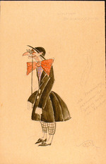 Eisenstein, Sergei Mikhailovich - Costume design for the play Sherlock Holmes and Nick Carter in the Proletcult Theatre