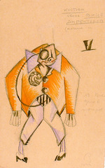 Eisenstein, Sergei Mikhailovich - Costume design for the play Sherlock Holmes and Nick Carter in the Proletcult Theatre