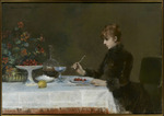 Abbéma, Louise - Sarah Bernhardt à table