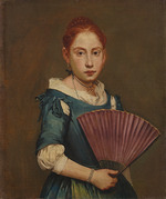 Ceruti, Giacomo Antonio - Portrait of a girl with a fan