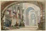 Cambon, Charles-Antoine - Stage design for the Opera Robert Bruce by Gioachino Rossini
