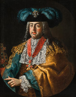 Millitz, Johann Michael - Portrait of Emperor Francis I of Austria (1708-1765) with the Order of the Golden Fleece and the Imperial Crown