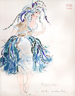 Drésa, Jacques - Papagena. Costume design for the Opera La flûte enchantée by W. A. Mozart