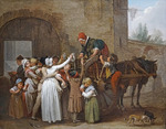 Boilly, Louis-Léopold - La queue au lait (The queue for milk)