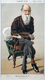Tissot, James Jacques Joseph - Charles Darwin from Vanity Fair magazine, 30 September 1871