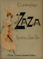 Anonymous - The piano score of the opera Zazà by Ruggiero Leoncavallo