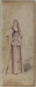 Edel (Colorno), Alfredo - Costume design for Ella Russell als Elisabeth in the Opera Tannhäuser by Richard Wagner