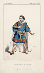 Lacauchie, Alexandre - Gilbert Duprez (1806-1896) as Gaston in the Opera Jerusalem by Giuseppe Verdi at the Académie Royale de Musique in Paris 