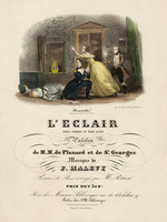 Gavarni, Paul - Cover of the vocal score of opera L'éclair by Fromental Halévy