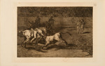 Goya, Francisco, de - La Tauromaquia: Mariano Ceballos, alias the Indian, kills the bull from his horse