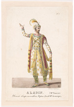 Garneray, Auguste - Costume design for the Opera Aladin, ou La Lampe merveilleuse by Nicolas Isouard