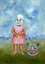 Kahlo, Frida - Girl with Death Mask (Niña con máscara de muerte)
