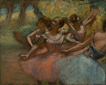 Degas, Edgar - Four Ballet Dancer on Stage 