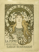 Mucha, Alfons Marie - Sarah Bernhardt. La Plume
