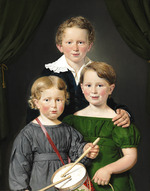 Jensen, Christian Albrecht - Hans and Bolette Puggaard's three children